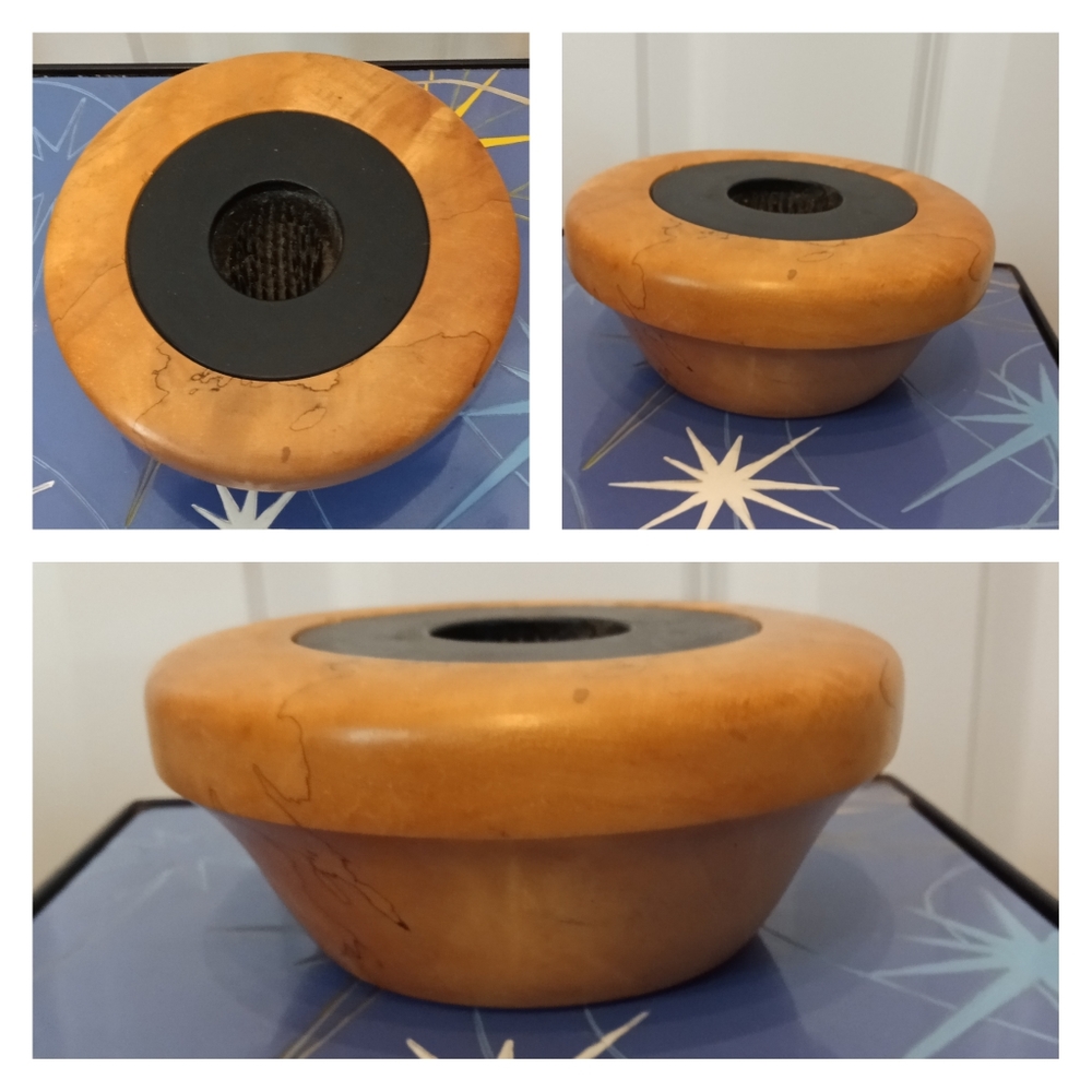 Hand carved burl vase